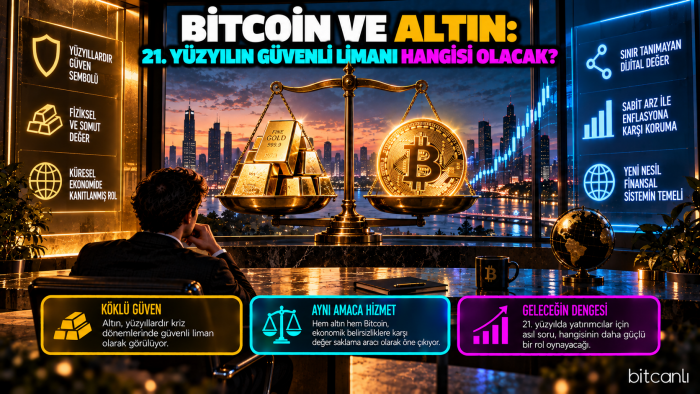 Bitcoin ve Altın: 21. Yüzyılın Güvenli Limanı Hangisi Olacak?
